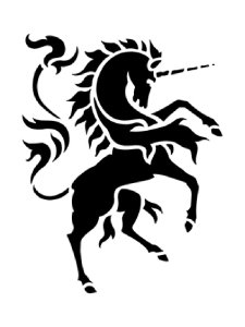 Трафарет Единорога 4