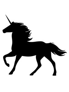 Трафарет Единорога 7