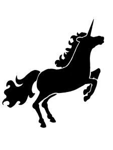 Трафарет Единорога 9