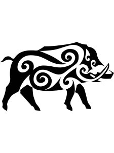 Трафарет Кабана 14