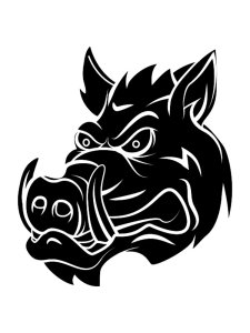 Трафарет Кабана 16