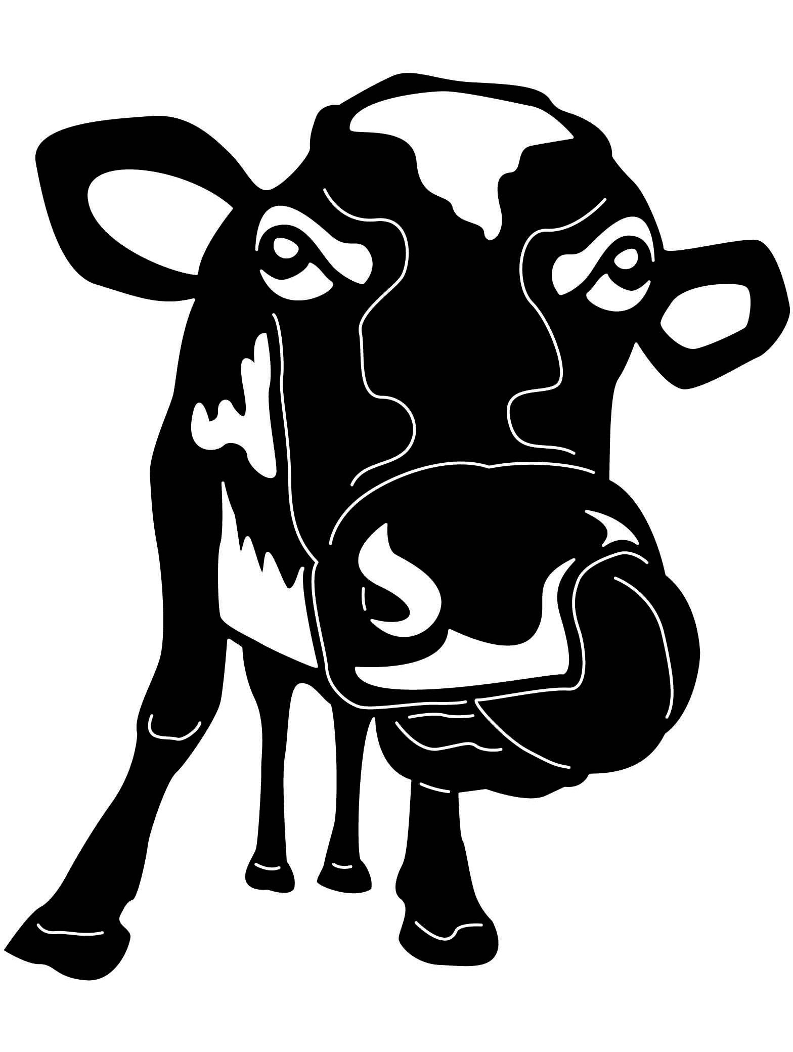 Корова силуэт