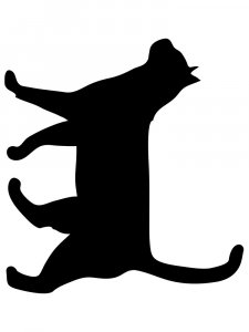 Трафарет Кошки 2
