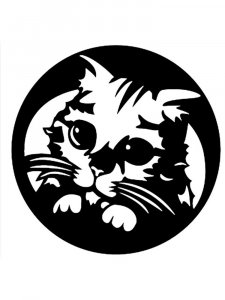 Трафарет Кошки 22