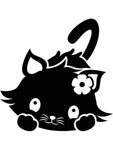 Трафарет Кошки 29