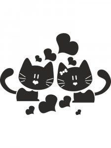 Трафарет Котят 1