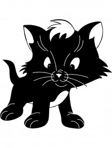 Трафарет Котят 10