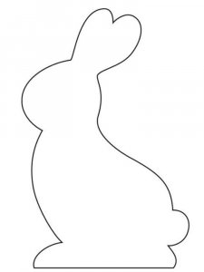 Трафарет Кролика 1