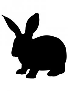 Трафарет Кролика 10