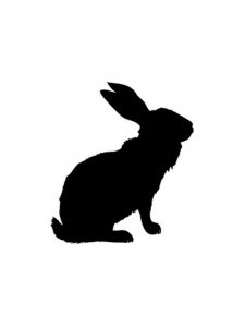 Трафарет Кролика 12