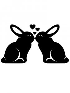 Трафарет Кролика 15