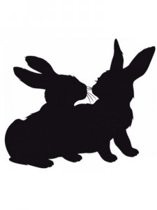 Трафарет Кролика 16