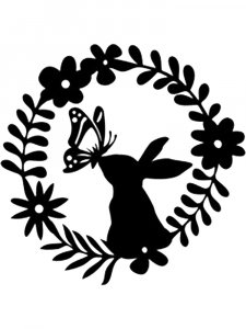 Трафарет Кролика 18