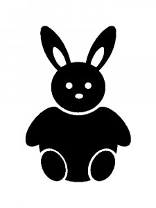 Трафарет Кролика 2