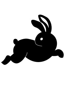 Трафарет Кролика 20
