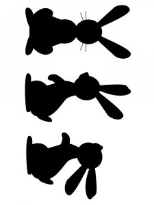 Трафарет Кролика 21