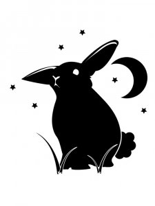 Трафарет Кролика 23