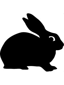 Трафарет Кролика 27