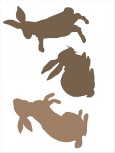 Трафарет Кролика 4