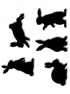 Трафарет Кролика 5