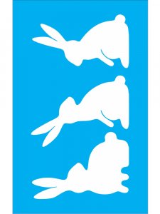 Трафарет Кролика 7