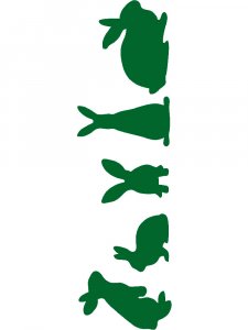 Трафарет Кролика 8