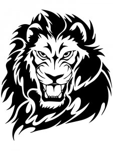 Трафарет Льва 1