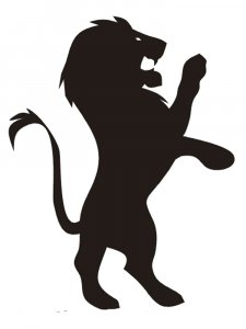 Трафарет Льва 10