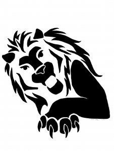 Трафарет Льва 16