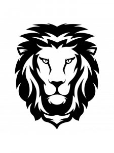 Трафарет Льва 19