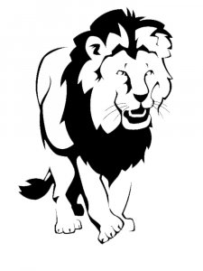 Трафарет Льва 23