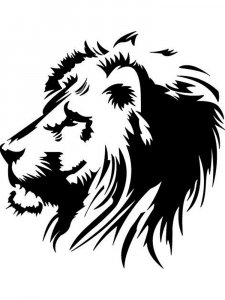 Трафарет Льва 3