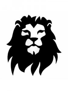 Трафарет Льва 4