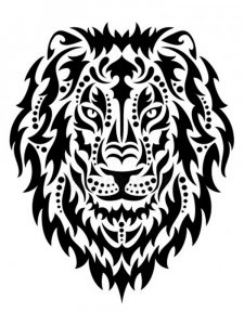 Трафарет Льва 5