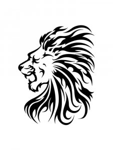 Трафарет Льва 9