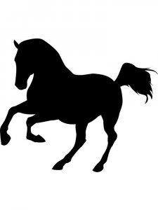 Трафарет Лошади 10
