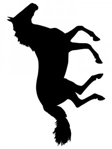 Трафарет Лошади 13