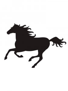Трафарет Лошади 17
