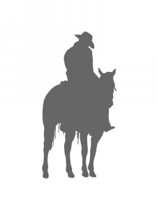 Трафарет Лошади 19