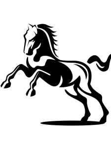 Трафарет Лошади 24