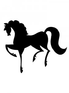 Трафарет Лошади 27