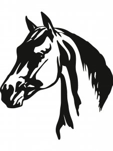 Трафарет Лошади 28