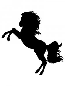 Трафарет Лошади 29