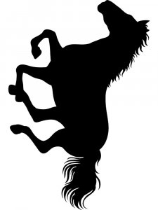 Трафарет Лошади 4