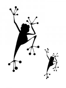 Трафарет Лягушки 1