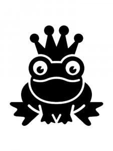 Трафарет Лягушки 11