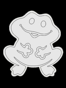 Трафарет Лягушки 12