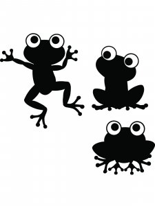 Трафарет Лягушки 18