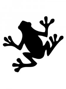 Трафарет Лягушки 19