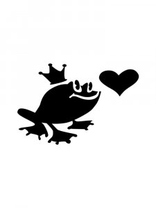 Трафарет Лягушки 4